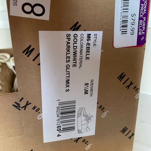 Mix No.6 Gold platform sneakers - Picture 4 of 9